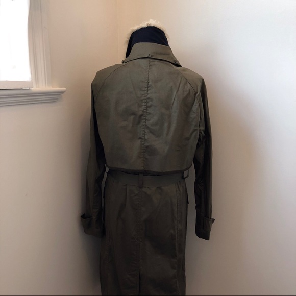 Brand New Women’s Rebecca Minkoff Army Green Trench, XS - Picture 5 of 11